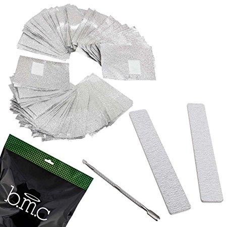 BMC UV Gel Nail Art Polish Acrylic Aluminum Nail Wrap Soaking Pad Remover Kit