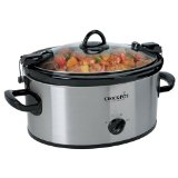 Crock-Pot SCCPVL600S Cook N Carry 6-Quart Oval Manual Portable Slow Cooker Stainless Steel