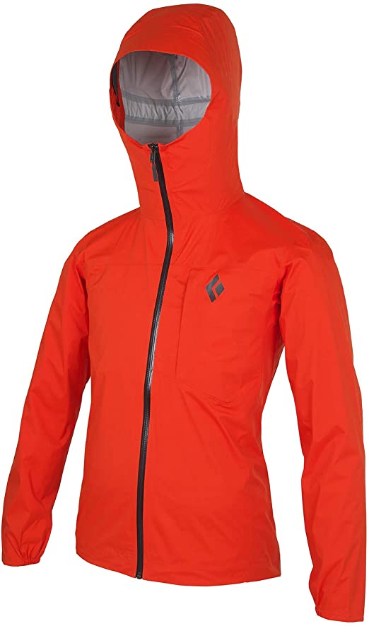 Black Diamond Mens Fineline Stretch Rain Shell Jacket