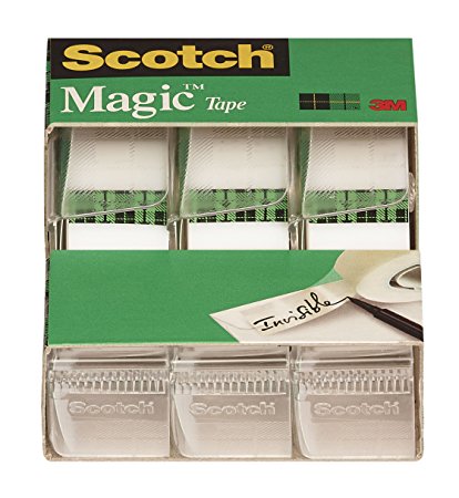 Scotch Magic Tape, 3/4 x 300 Inch, 3 Count (3105)