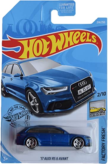 Hot Wheels Factory Fresh Series 2/10 '17 Audi RS 6 Avant 214/250, Blue