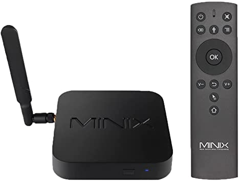 MINIX 4K Ultra HD Android Media Hub Amlogic S922X-J 4GB DDR4/64GB/4K@60Hz/GLAN/USB3.0/USB-C (Data Only) /Wi-Fi 6/BT4.1 Android 9.0 Pie Box for Your Home Entertainment Needs.