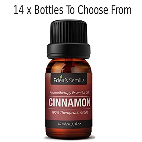 CINNAMON - Premium Essential Oil - Therapeutic Grade for Aromatherapy, Massage, Diffusers. COMES WITH STURDY CARRY CASE When Any 4 x 10ml Bottles Are Purchased