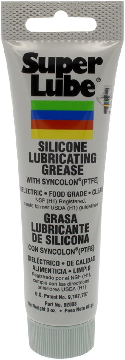 Super Lube 92003 Silicone Lubricating Grease, 3 oz Tube, White