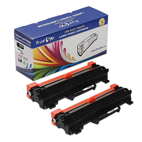 PrintOxe™ 2 Compatible Toners TN 760 Cartridges (No Chip) TN760 HY of TN730 Each Delivers 3K Pages ; Brother HL L2350DW L2370DW L2370DWXL L2390DW L2395DW & MFC L2710DW L2730DW L2750DWXL & DCP L2550DW