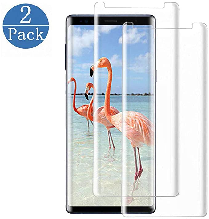 [2 Pack] Galaxy Note 9 Clear Screen Protector,Tempered Glass Screen Protector HD Clear Film Anti-Bubble 3D Touch Screen Protector Compatible with Samsung Galaxy Note 9