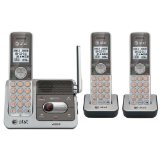 ATampT CL82301 DECT 60 Cordless Phone SilverGrey 3 Handsets