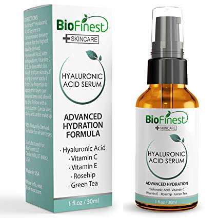 Biofinest Hyaluronic Acid Serum: with Rosehip/ Vitamin C / E - Anti Wrinkle Anti Aging - Advanced Hydration Formula