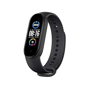 (Refurbished) Mi Band 5 - India's No. 1 Fitness Band, 1.1" AMOLED Color Display, 2 Weeks Battery Life,Personal Activity Intelligence (PAI),11 Sports Mode,Heart Rate,Women's Health Tracking (Black)