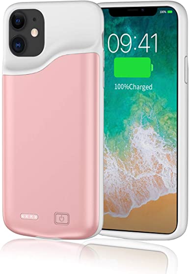 Battery Case for iPhone 11 Pro Max, YISHDA Upgraded [6000mAh] Protective Portable Charging Case, Rechargeable Charging Case, External Charging Cover (6.5 inch)