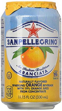 Sanpellegrino Orange Sparkling Fruit Beverage, 11.15 fl oz. Cans (6 Count)