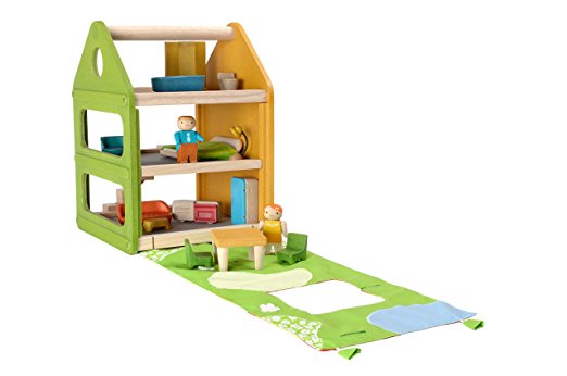 Plan Toys Tote and Go Rag Doll House