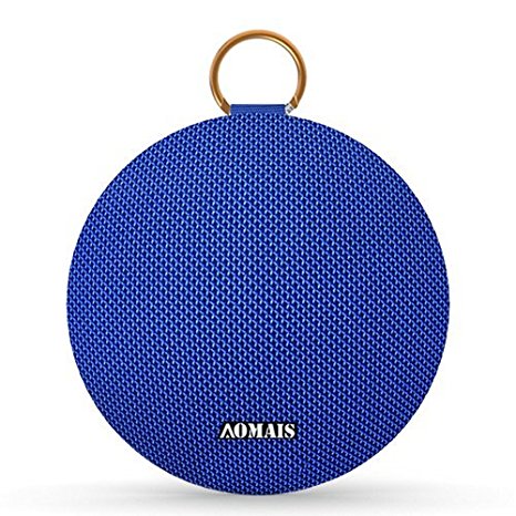 AOMAIS Ball Bluetooth Speakers,Wireless Portable Bluetooth 4.2,15W Superior Sound with DSP,Stereo Pairing for Surround Sound,Waterproof Rating IPX7,For Sports,Travel,Shower,Beach,Party (BLUE)