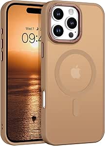 BENTOBEN for iPhone 16 Pro Max Case, Phone case iPhone 16 Pro Max Magnetic Case [Compatible with Mag Safe] Translucent Matte Slim Shockproof Protective Cover for iPhone 16 Pro Max 6.12" Brown