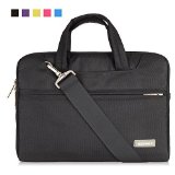 Qishare 10 11 116 116-Inch 12 inch Tablet  Laptop  Chromebook  MacBook Ultrabook Multi-functional Neoprene Business Briefcase Sleeve Pouch Messenger Case Tote Bag Cover with Handle and Carrying Strap for MacBook Air 11 New MacBook 12 Acer Chromebook 11 C720 C720P C740 HP Stream 11 Laptop Pavilion 11 Chromebook 11 Samsung Chromebook Galaxy Note Pro 122 Lenovo yoga 2 11 Dell Inspiron 116 and Asus Transformer Book T100 Black 116-12