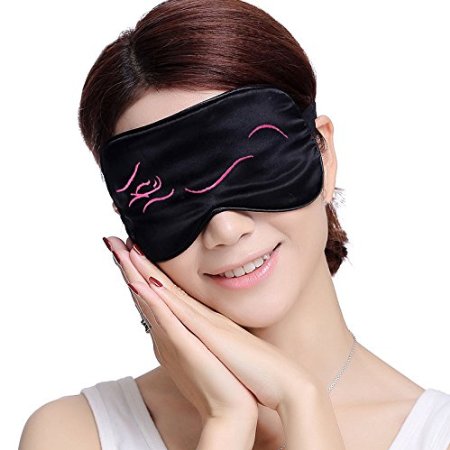 Superior Silk Sleep Mask for Women and Men EveShine Lightweight and Comfortable and Light Blocking Travel Sleep Eye Mask Perfect for Sleeping Anywhere