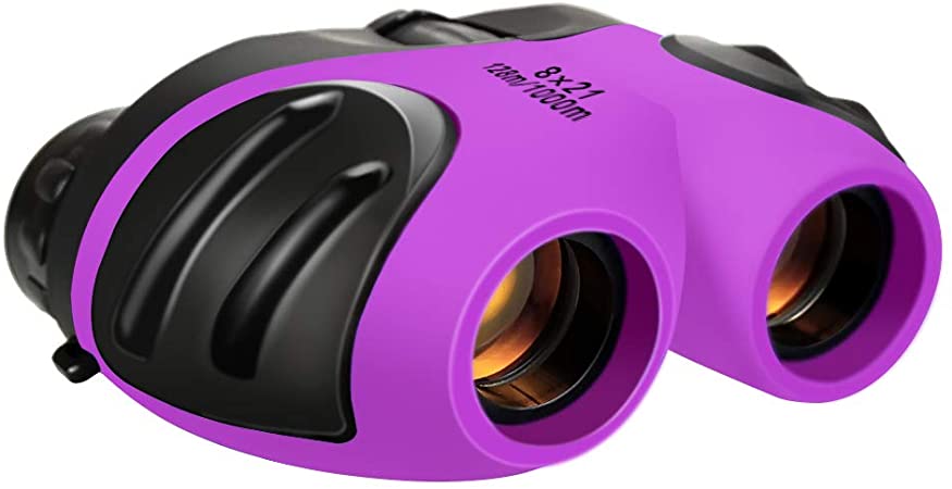 TOPTOY Compact Binoculars for Kids - Stocking Stuffer Stocking Fillers Christmas Xmas Gifts Present Toys for 3-12 Year Old Boys Girls