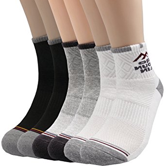 Pro Mountain Cushion Ankle Athletic Quarter Thick Support Hiking Sports Socks