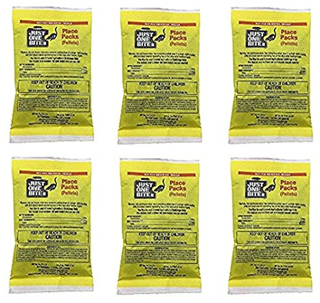 Just One Bite "No Touch" 1.5 oz Packs Poison Pellets (6)