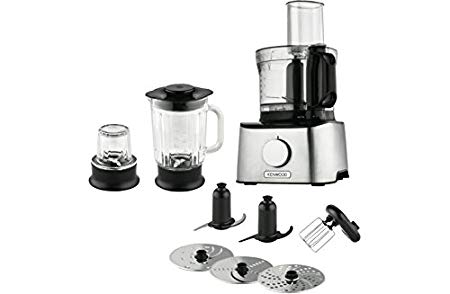 Kenwood FDM302SS Multipro Compact Food Processor, 2.1 Litre, 800 W