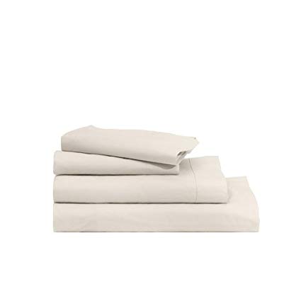 Casper Sheet Set Breathable Soft and Durable Supima Cotton 6 Sizes and 6 Colors Available, Twin XL, Cream