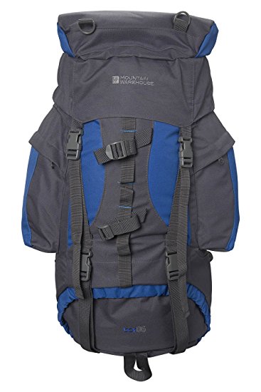 Mountain Warehouse Tor Large 65 Litre Rucksack for Walking Hiking Camping Festival Bag