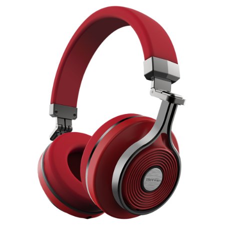 Bluedio T3 (Turbine 3rd) Extra Bass Wireless Bluetooth 4.1 Stereo Headphones (Red)