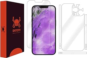Skinomi Full Body Skin Protector Compatible with Apple iPhone 13 Pro Max (6.7 inch)(Screen Protector   Back Cover) TechSkin Full Coverage Clear HD Film