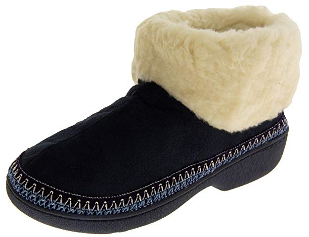 New Ladies Warm Lined Outdoor Sole Slipper Boots Slippers Boot Size 3 4 5 6 7 8