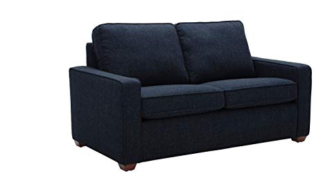 Rivet Andrews Contemporary Loveseat Sofa with Removable Cushions, 67"W, Wathet Blue