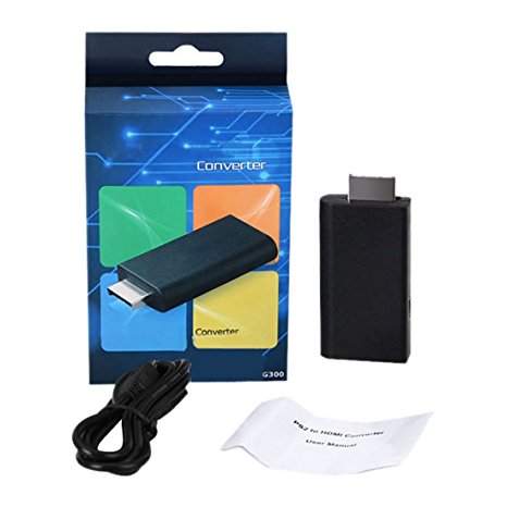 Converter Adapter - TOOGOO(R) PS2 to HDMI Video Converter Adapter with 3.5mm Audio Output for HDTV HDMI 1080P