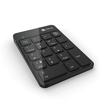 iClever 18-Key Wireless Numeric keypad Bluetooth Numeric Keyboard for Laptops, PC Computer, Macbook