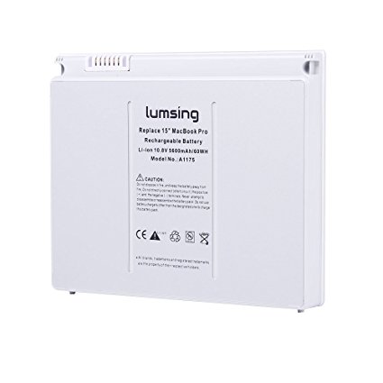 Lumsing® A1175 A1211 Replace Battery for Apple Macbook Pro 15 inch A1226 A1260 A1150 10.8v 60Wh