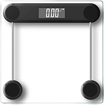 Digital Electronic Bathroom Scale 180KG Backlit Weight Management (Clear)