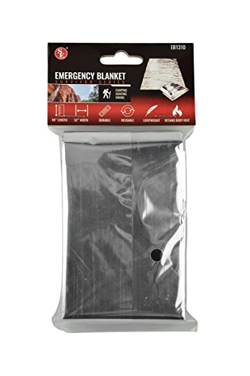SE EB1310 Emergency Mylar Sleeping Blanket 84-Inch X 52-Inch