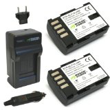 Wasabi Power Battery 2-Pack and Charger for Panasonic DMW-BLF19 and Panasonic Lumix DMC-GH3 DMC-GH4
