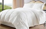 Oversized-Reversible Solid and Striped-Down Alternative Comforter with Corner Tabs-Queen - Exclusively by BlowOut Bedding RN 142035