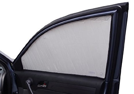 SIDE WINDOW Front Seat Set/2 Sunshades for Freightliner M2 Cab 2004-2016 Heatshield Custom-fit Sunshade #1148S-A