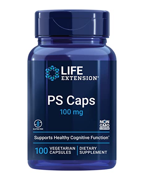 Life Extension Phosphatidylserine Vegetarian Capsules, 100 mg, 100 Count