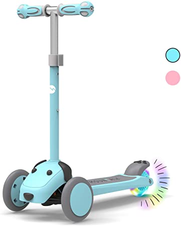 Mountalk 3 Wheel Scooters for Kids, Kick Scooter for Toddlers 2-6 Years Old, Boys and Girls Scooter with Light Up Wheels, Mini Scooter for Children, for Ride On Toys