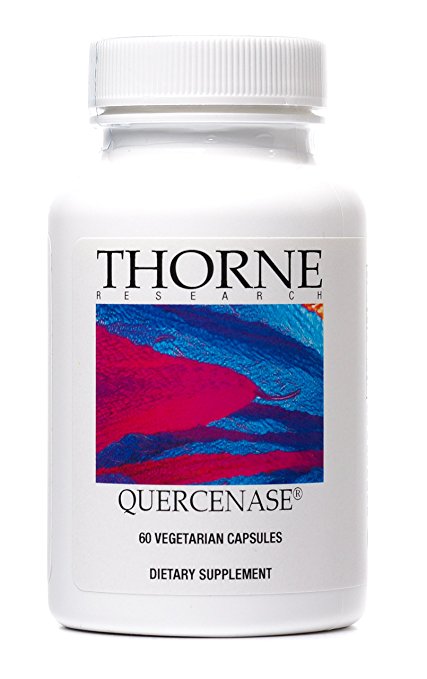 Thorne Research - Quercenase - Quercetin Phytosome Supplement with Bromelain - 60 Vegetarian Capsules