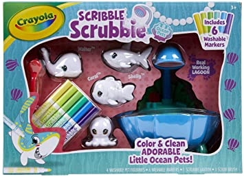 Crayola Scribble Scrubbie Pets Lagoon Playset, Toys for Boys & Girls, Gifts for Kids, Ages 3, 4, 5, 6