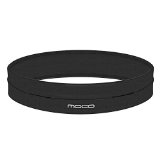 MoKo Sport Waist packs - 4 Pocket Running and Fitness Belt for iPhone 6s Plus  6 Plus  6s  6 Galaxy Note 5  S6 Edge Compatible with Cellphones up to 6 inch BLACK XL Fits 36-39 waist size