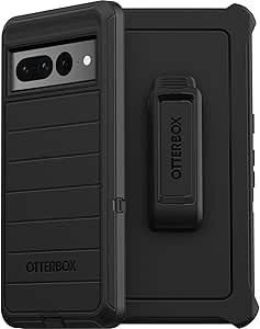 OtterBox Defender Series Case for Google Pixel 7 Pro (Only) - Holster Clip Included - Microbial Defense Protection - Non-Retail Packaging - Black