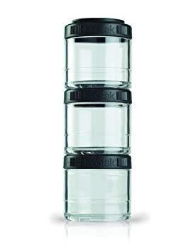 BlenderBottle C00315 GO STAK BLENDER BOTTLE 100cc 3-Pak Black