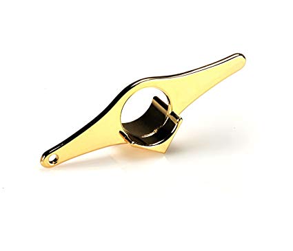 Bookworm Book Accessory- One Handed Reading Page Holder and Bookmark (Regular Size)- Gold Ring and Keychain Accessory Personal Book Assistant