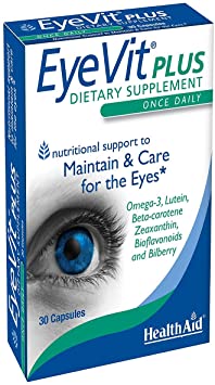 HealthAid EyeVit Plus (Omega 3, Lutein, Zeaxanthin) - 30 Capsule