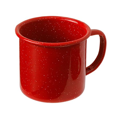 GSI Outdoors Red Graniteware Cup, 12 Ounce