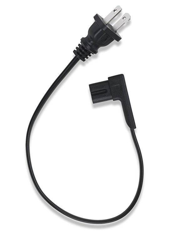 Flexson Short Power Cable for PLAY:1 Sonos Speakers (Black)