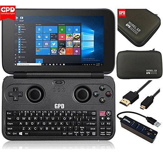 GPD WIN-Gift Bundle Version Aluminum Shell Intel X7-Z8750 Gamepad Laptop NoteBook Tablet PC 5.5" Handheld Video Game Console Windows 10 Bluetooth 4.1 4GB/64GB